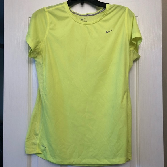 neon yellow running shirt